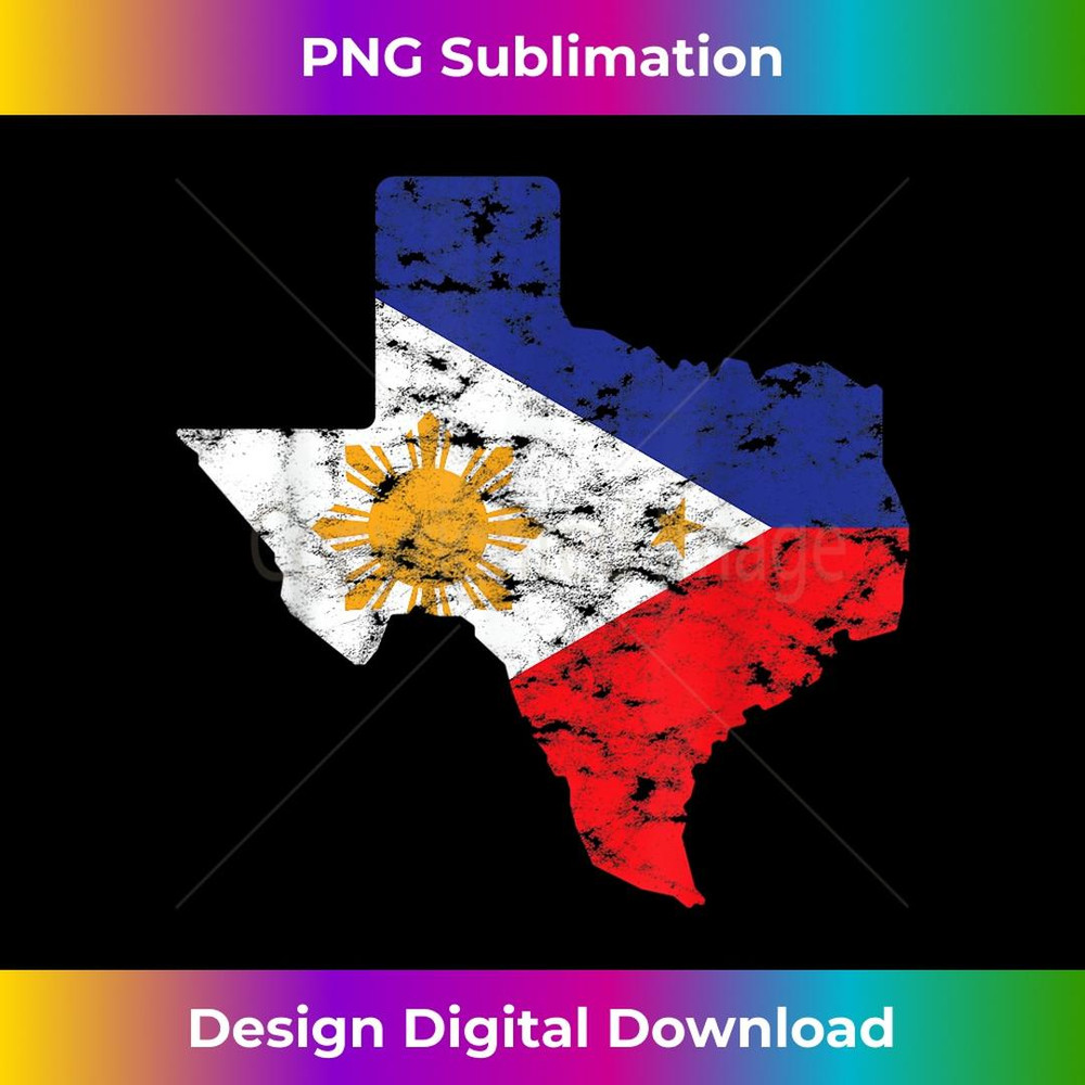 Texas Philippines Flag Proud Pinoy Blood Design 3 - Premium Sublimation Digital Download