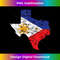 Texas Philippines Flag Proud Pinoy Blood Design 3 - Premium Sublimation Digital Download