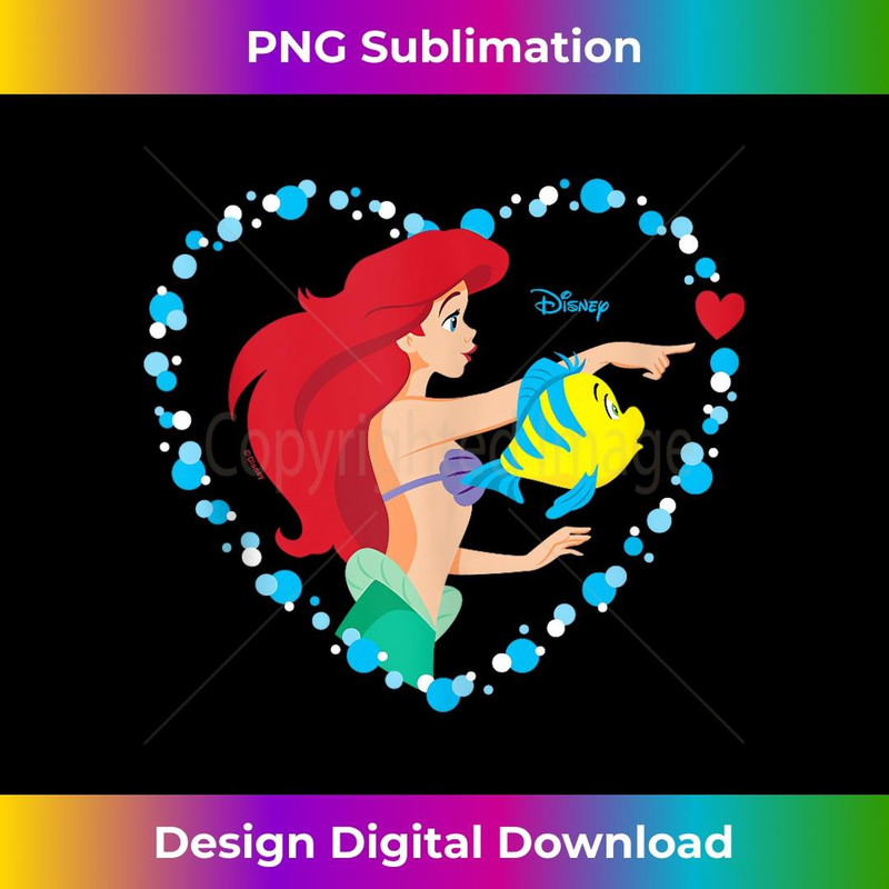 Disney Princess - Ariel Heart Valentine's Day - PNG Transparent Sublimation File