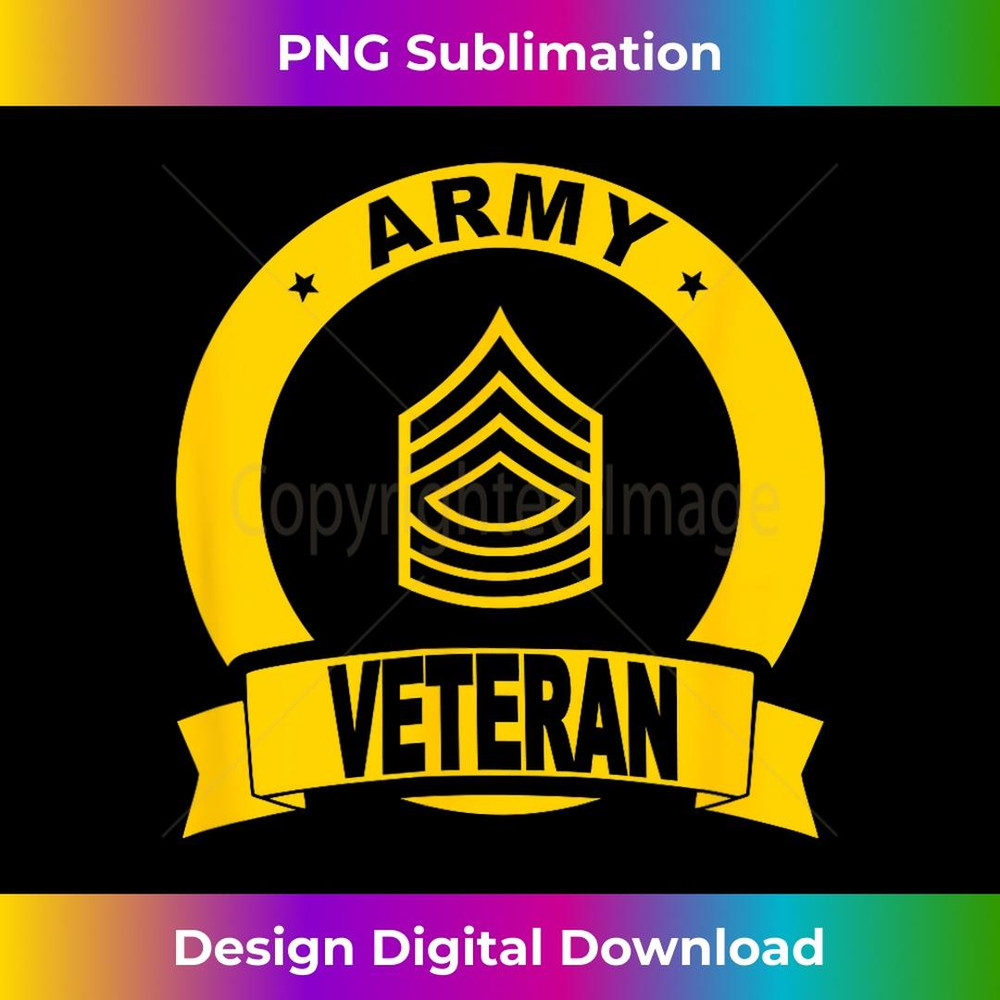 Military Master Sergeant Army Vet 1 - PNG Transparent Digital Download File for Sublimation
