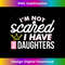 Mothers Day I'm Not Scared I Have 2 Daughters Pink 1 - Professional Sublimation Digital Download