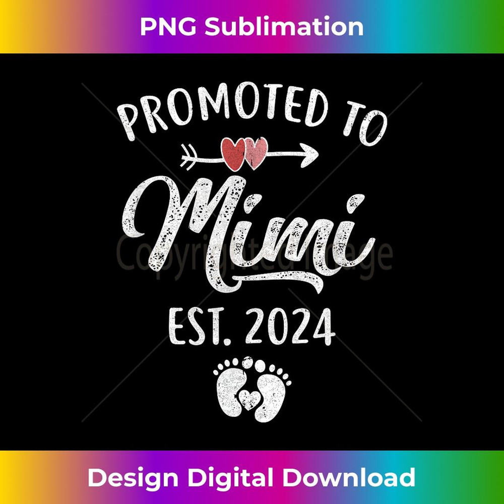 Promoted To Mimi Est 2024 Funny First Time Mothers Day 2 - Special Edition Sublimation PNG File
