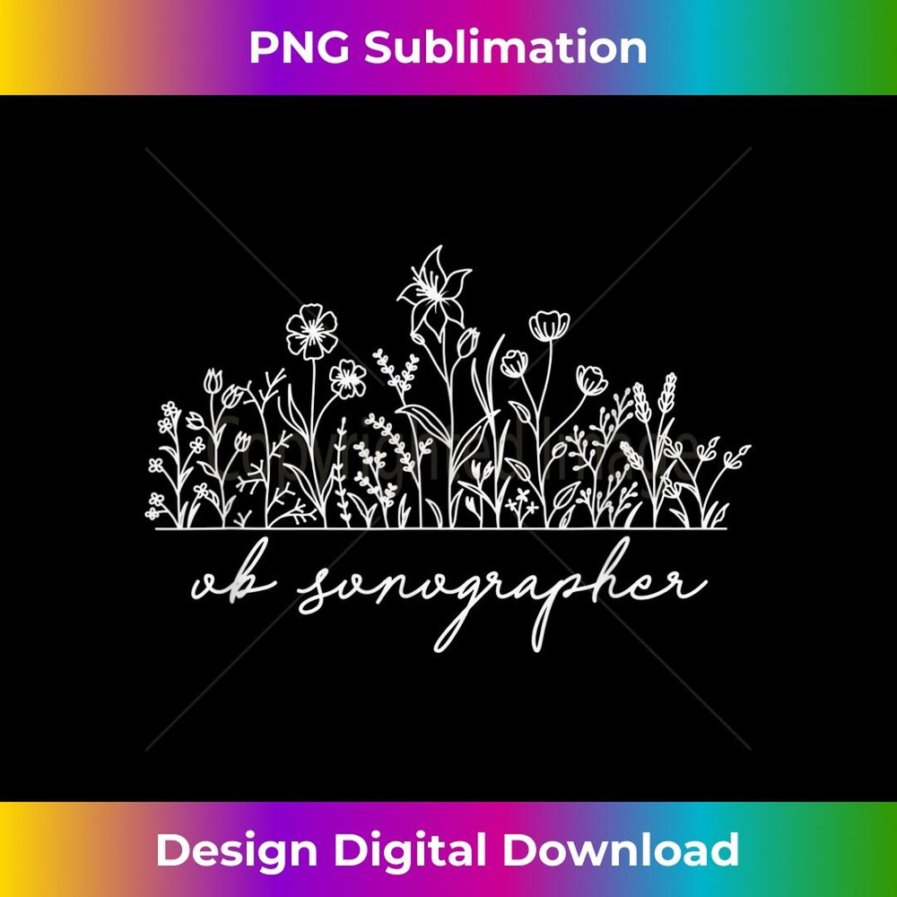 Cute OB Sonographer - Artistic Sublimation Digital File
