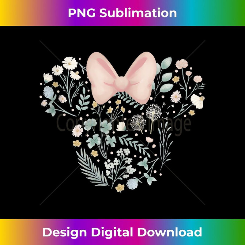 Disney Minnie Mouse Icon Spring Flowers - Exclusive Sublimation Digital File