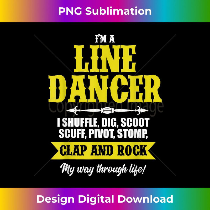 Line Dancing Dancer Western Music Texas Artist Life 1 - Unique Sublimation PNG Download