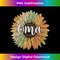 Retro Style Summer Sunflower Graphic for Oma Mother's Day - Vintage Sublimation PNG Download
