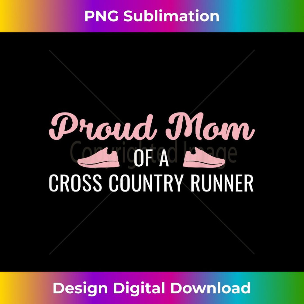 Proud Mom Of A Cross Country Runner 2 - Vintage Sublimation PNG Download