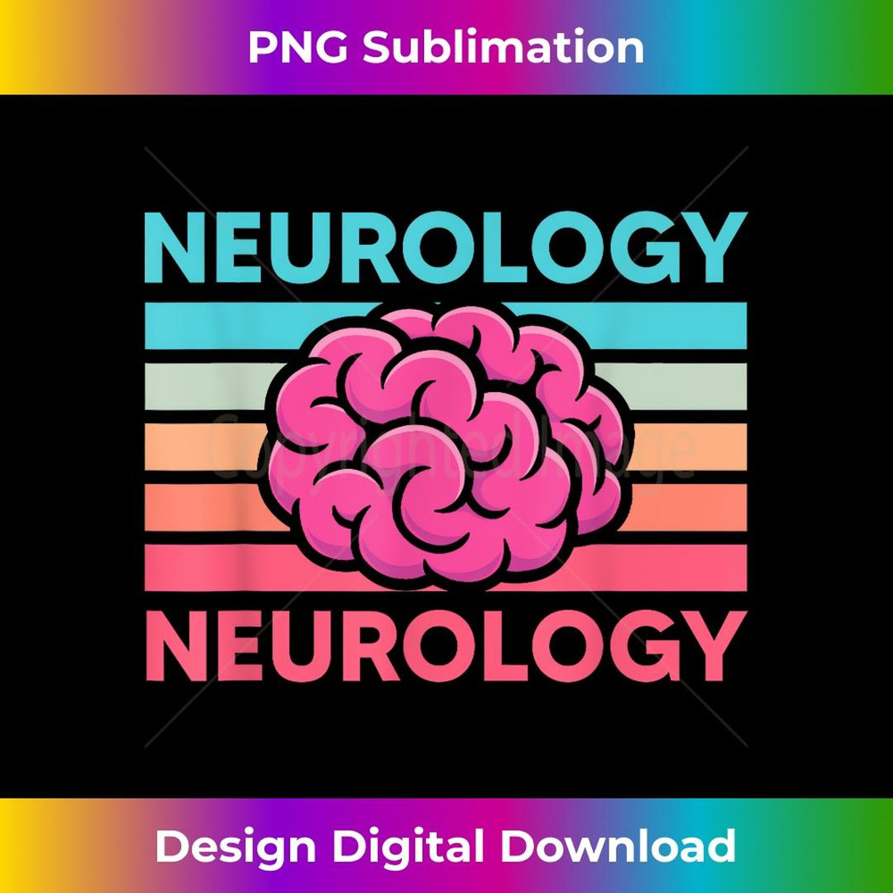 Retro Neurology Vintage Neuroscience Neurologist 2 - Instant PNG Sublimation Download
