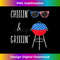 Chillinu2019 & Grillinu2019 Patriotic USA Backyard BBQ Grillmaster - Instant Sublimation Digital Download