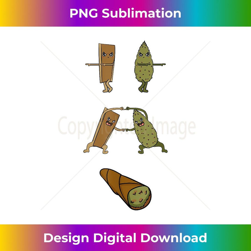 Weed Cannabis Ganja Blunt Anime Manga Fusion Funny 3 - Stylish Sublimation Digital Download