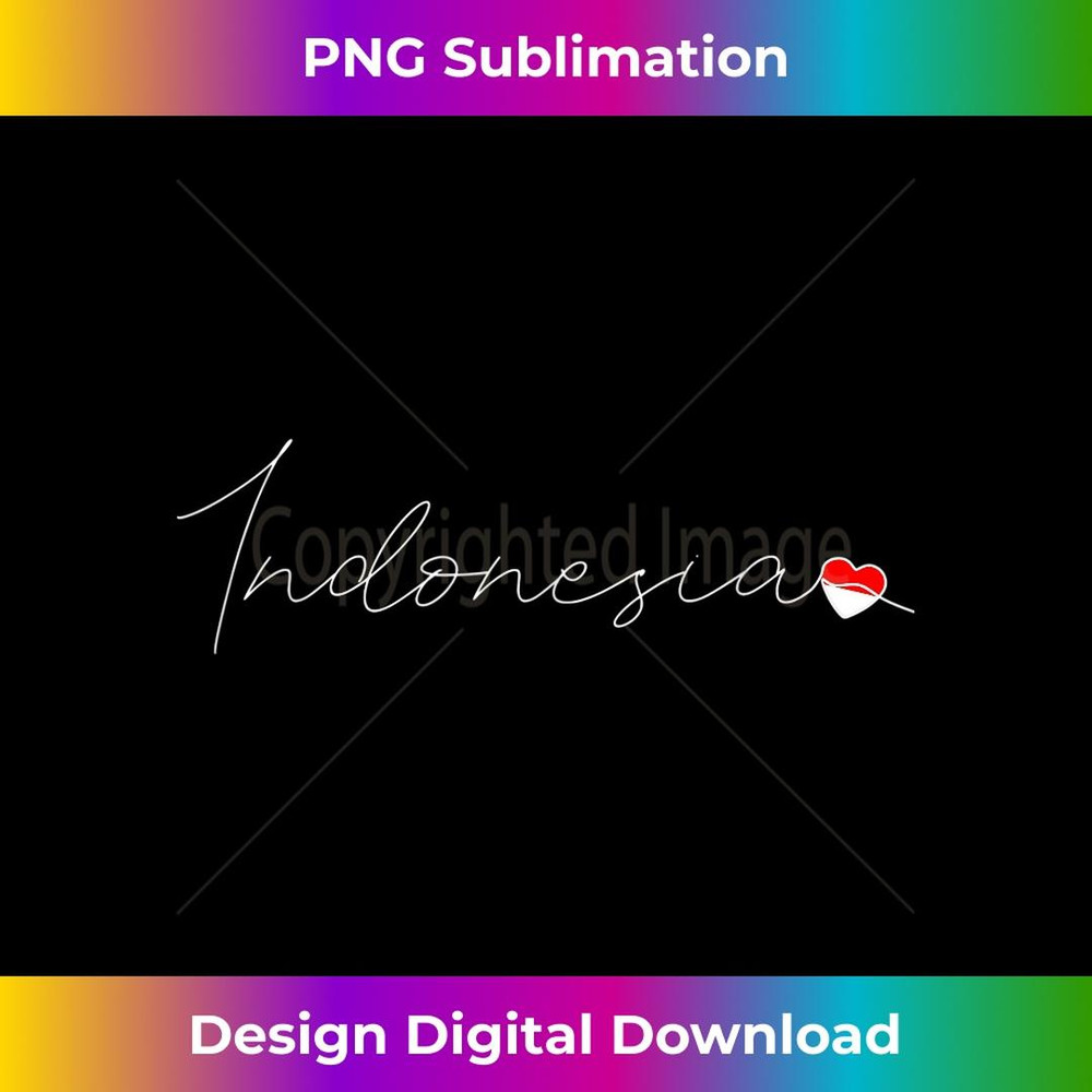 Indonesia Simple Love Indonesian Flag Heart on Indonesia 1 - PNG Sublimation Digital Download