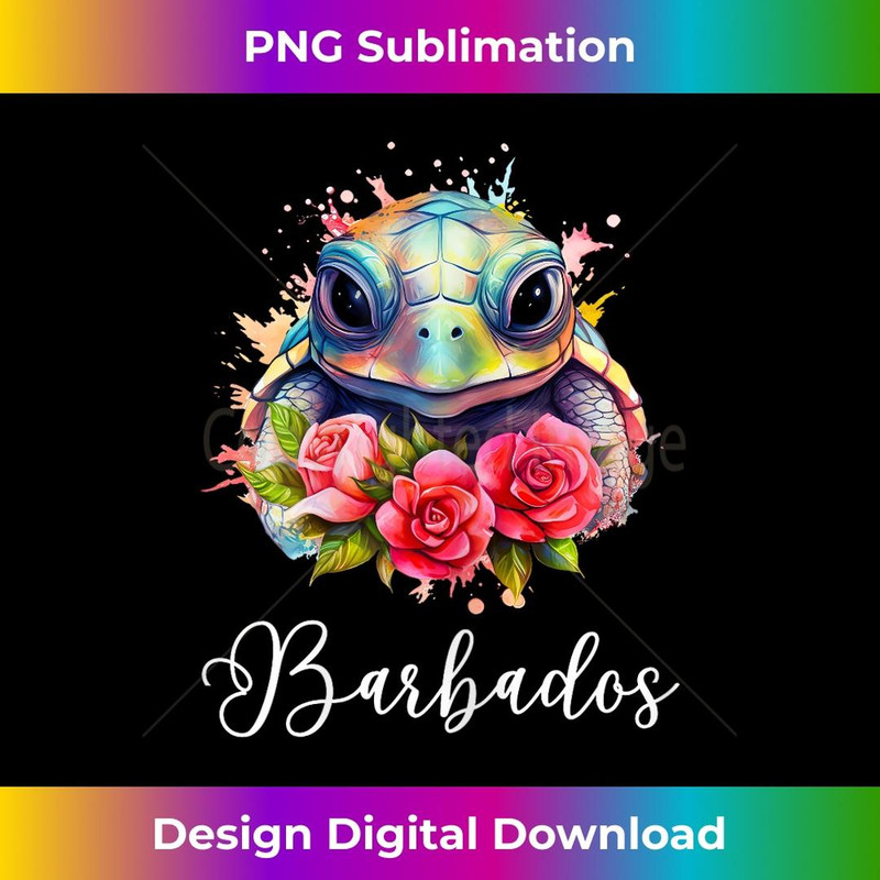 Barbados Turtle Vacation Beach - Stylish Sublimation Digital Download