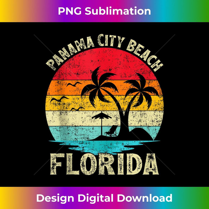 Family Vacation Vintage Retro Florida Panama City Beach - Sublimation-Ready PNG File