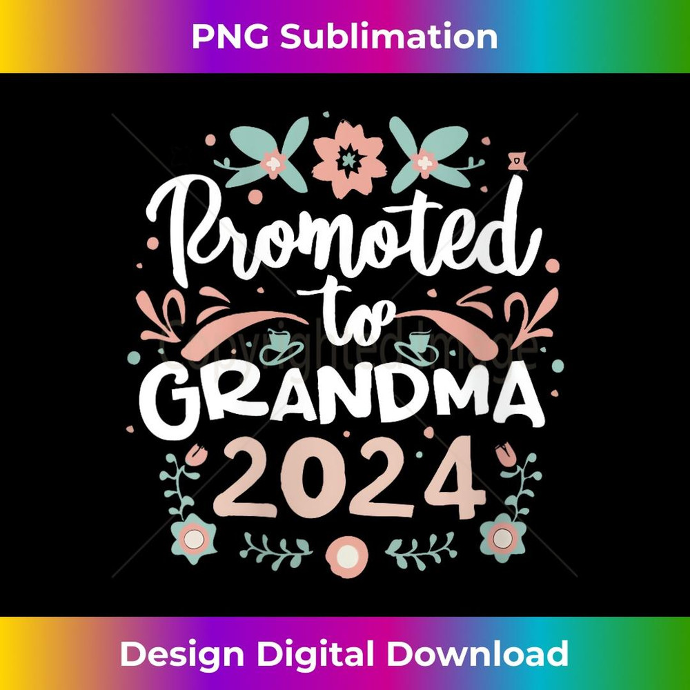 s Promoted to Grandma 2024 First Time New Grandma Pregnancy 2 - High-Resolution PNG Sublimation File