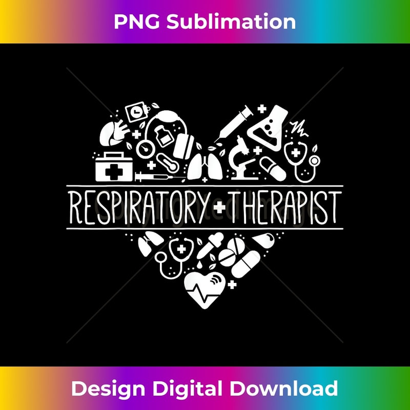 Respiratory Therapist Nurse RT Medical Practitioner Heart - Creative Sublimation PNG Download