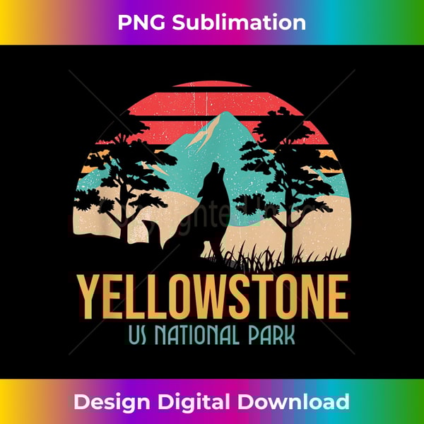 Yellowstone US National Park Wyoming Montana Idaho Travel - High-Quality PNG Sublimation Download