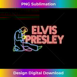 elvis presley official elvis neon sign - instant png sublimation download