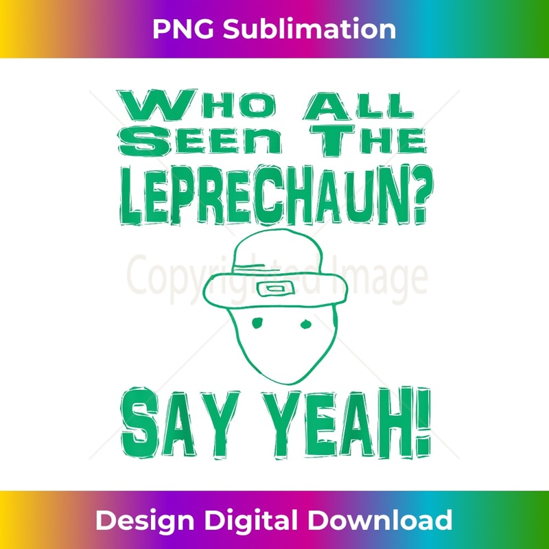 St. Patricks Day Real Alabama Leprechaun Sketch - Artistic Sublimation Digital File