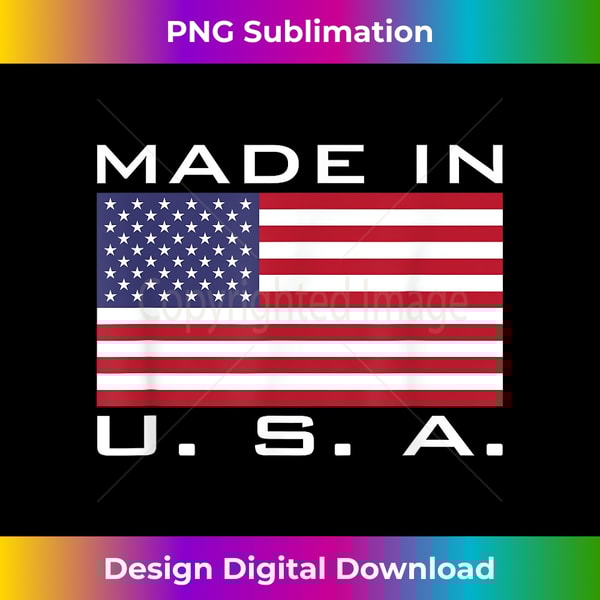 BORN & RAISED IN USA FLAG AMERICAN MADE BRED AMERICA - High-Quality PNG Sublimation Download