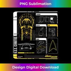 star trek lower decks uss cerritos schematic - trendy sublimation digital download