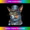 Blue Heeler Steampunk Australian Cattle Dog - PNG Transparent Digital Download File for Sublimation