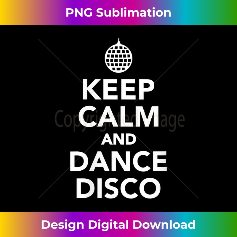Womens Keep calm and dance disco V-Neck 1 - Premium PNG Sublimation File