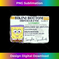 spongebob squarepants bikini bottom driver license card 1 - artistic sublimation digital file