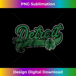 detroit shamrock st. patrick's day saint paddy's irish - modern sublimation png file
