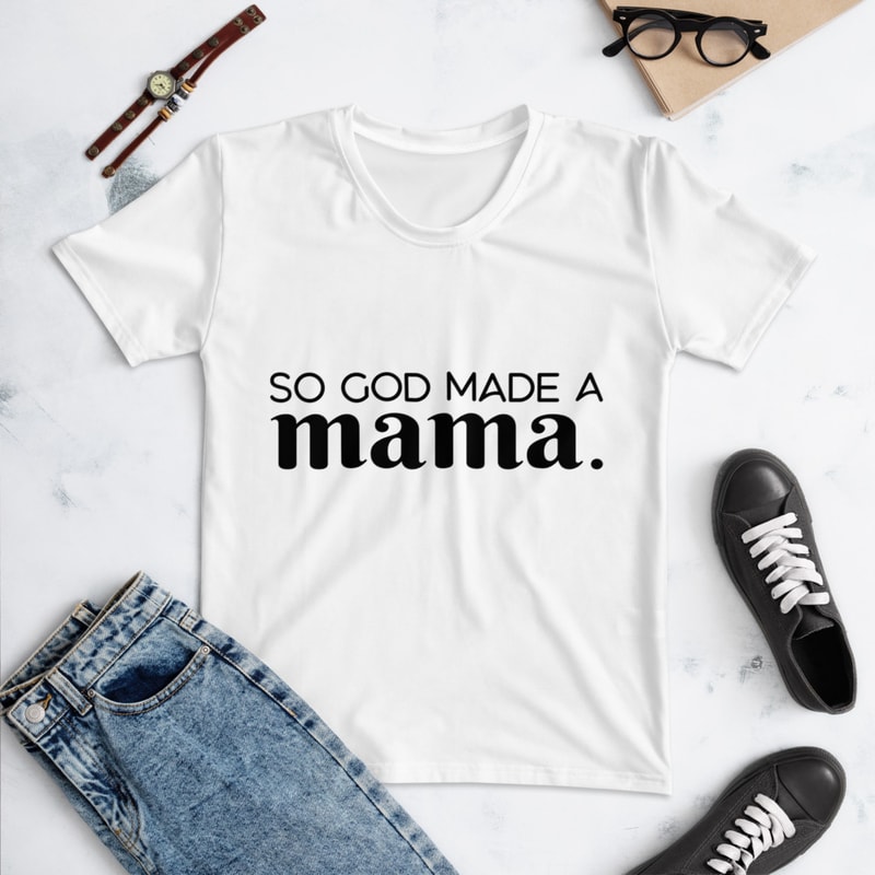 So God Made A Mama svg, best mom ever svg, mom life svg, mothers day svg, religious svg, best mom svg, svg for silhouette, svg cricut.jpg