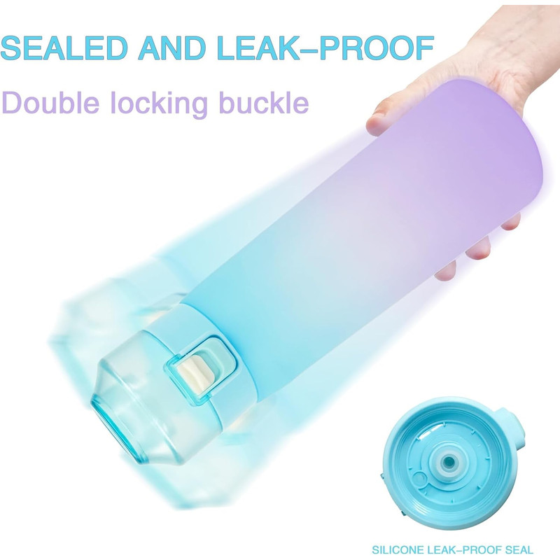 FruitInfused Water Bottle LeakProof BPAFree Sports Cup With Straw Handle Ideal For Gym Outdoor 3