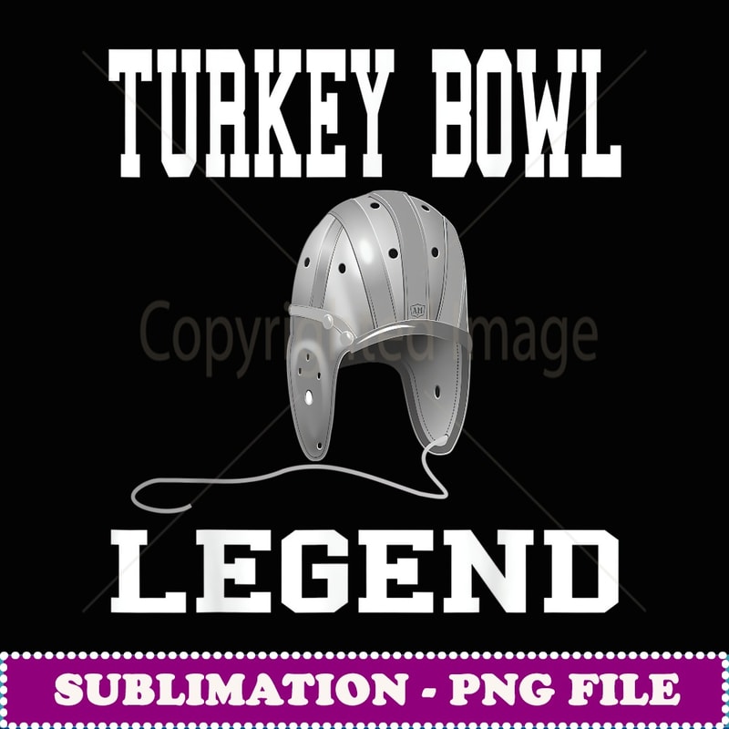 Thanksgiving Turkey Bowl Vintage Football Helmet - Sublimation-Ready PNG File