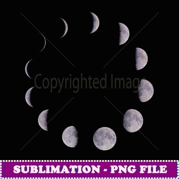 Luna Moon Phases T Mens & Womens sizes - Signature Sublimation PNG File