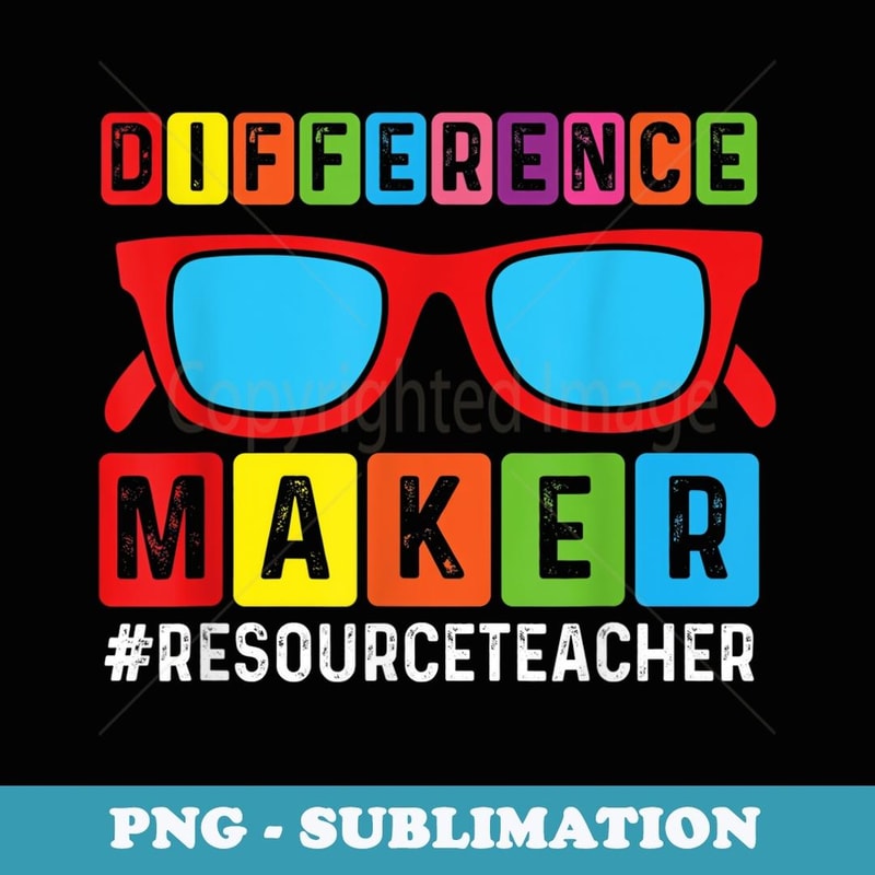 Difference Maker u2013 Learning Resource Teacher Back To School - Exclusive PNG Sublimation Download