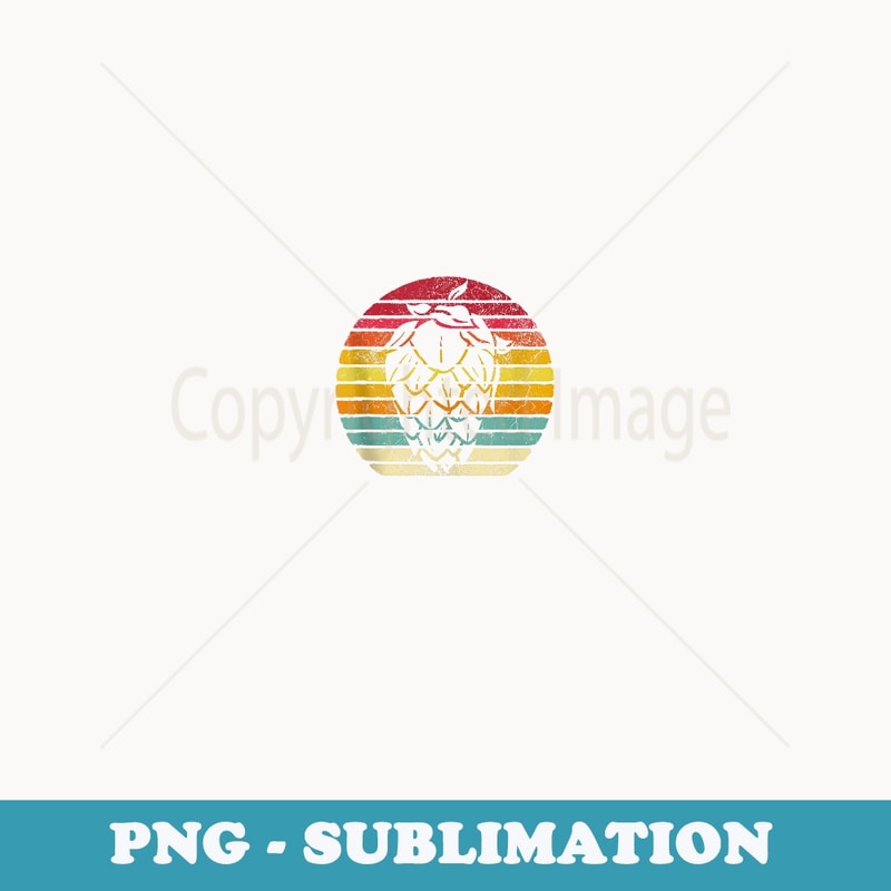 Vintage Retro Hops Leaf Beer Brewing IPA Father's Day - Stylish Sublimation Digital Download