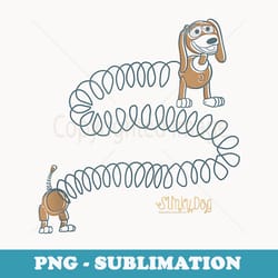 disney pixar toy story slinky dog vintage logo - high-resolution png sublimation file