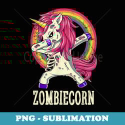 zombiecorn zombie unicorn dab dance halloween - png sublimation digital download