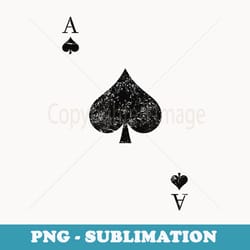 ace of spades playing cards easy halloween costume - instant sublimation digital download