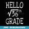 Back to school 6th Grade Square Root of 36 math kids teacher - Vintage Sublimation PNG Download