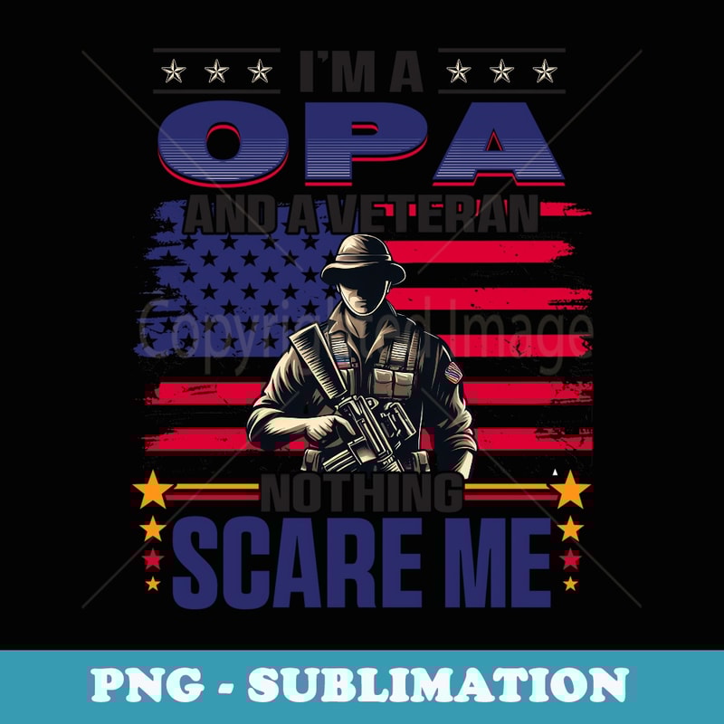 Veteran Opa Grandpa USA Flag 4th Of July - Creative Sublimation PNG Download