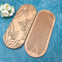 sadhu with copper nails, copper nails, meditation gift, wooden sadhu board with nails for foot massagers