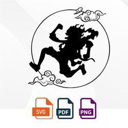 luffy joy boy, one piece png anime vector, anime print, anime textual style,circut