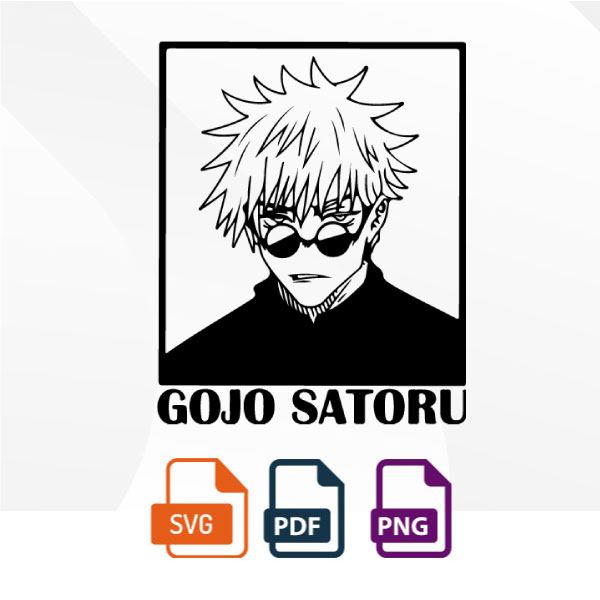 gojo satoru svg, Anime SVG, Svg-Png-Pdf, Manga SVG, Cut File | Inspire ...