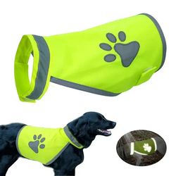 Reflective Dog Safety Vest High Visibility Fluorescent Pet Hi Vis Jacket Coat Dog Jacket Outdoor Pet Supplies