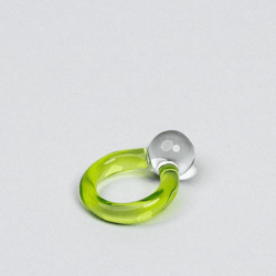 lime orb ring