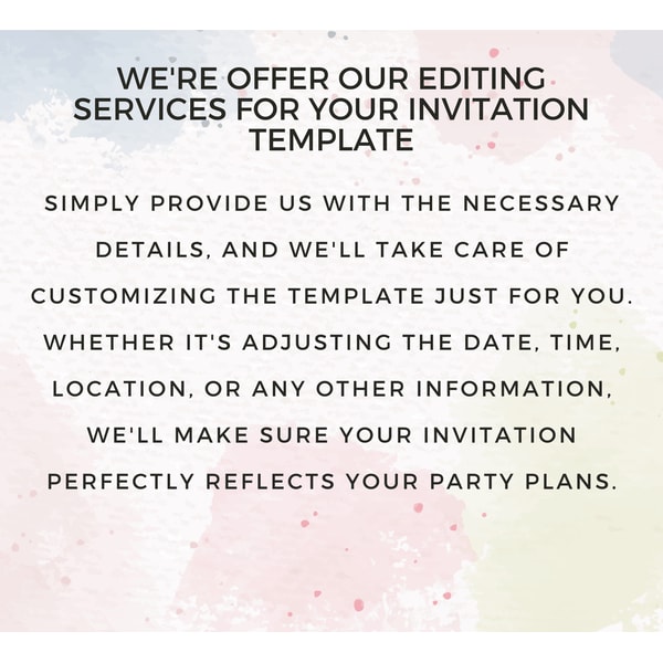 Hello Kitty Pink Watercolor Pool Birthday Invitation 6