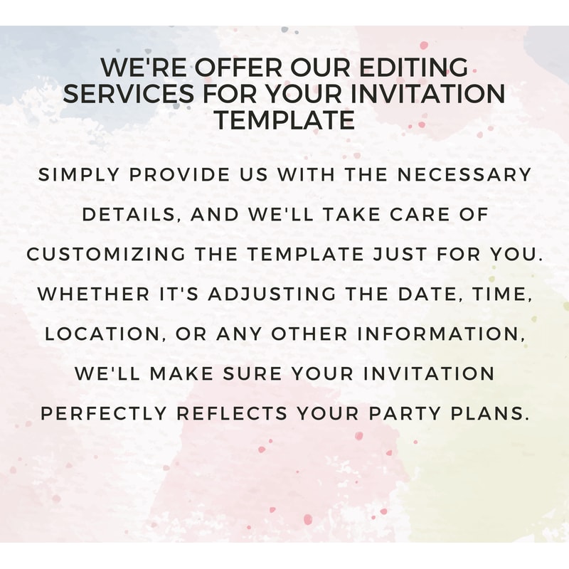 Hello Kitty Pink Watercolor Pool Birthday Invitation 6