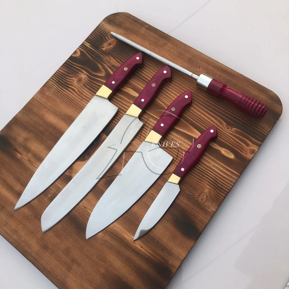 4 Pcs Kitchen Knives Set 0