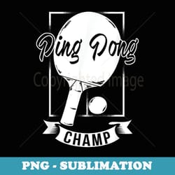 ping pong champ - funny table tennis player