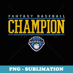 espn fantasy baseball champion collegiate logo - aesthetic sublimation digital file