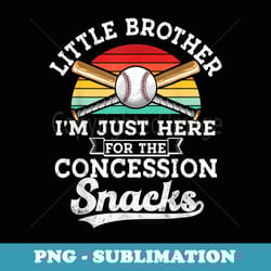 retro baseball brother i'm just here for concession stand - instant sublimation digital download